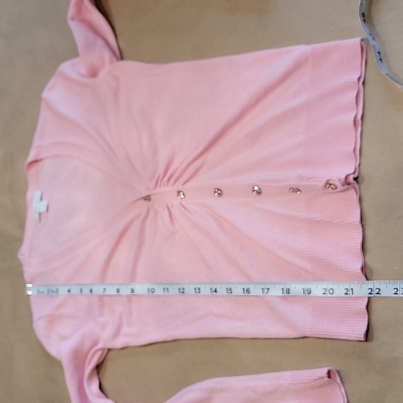 New York & Company Size XS Pink Button Front Cardigan, Excellent Used Condition - Picture 11 of 14